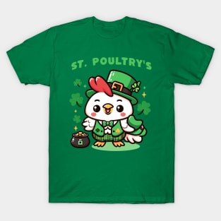 St Poultry's - Chicken St Patrick's T-Shirt